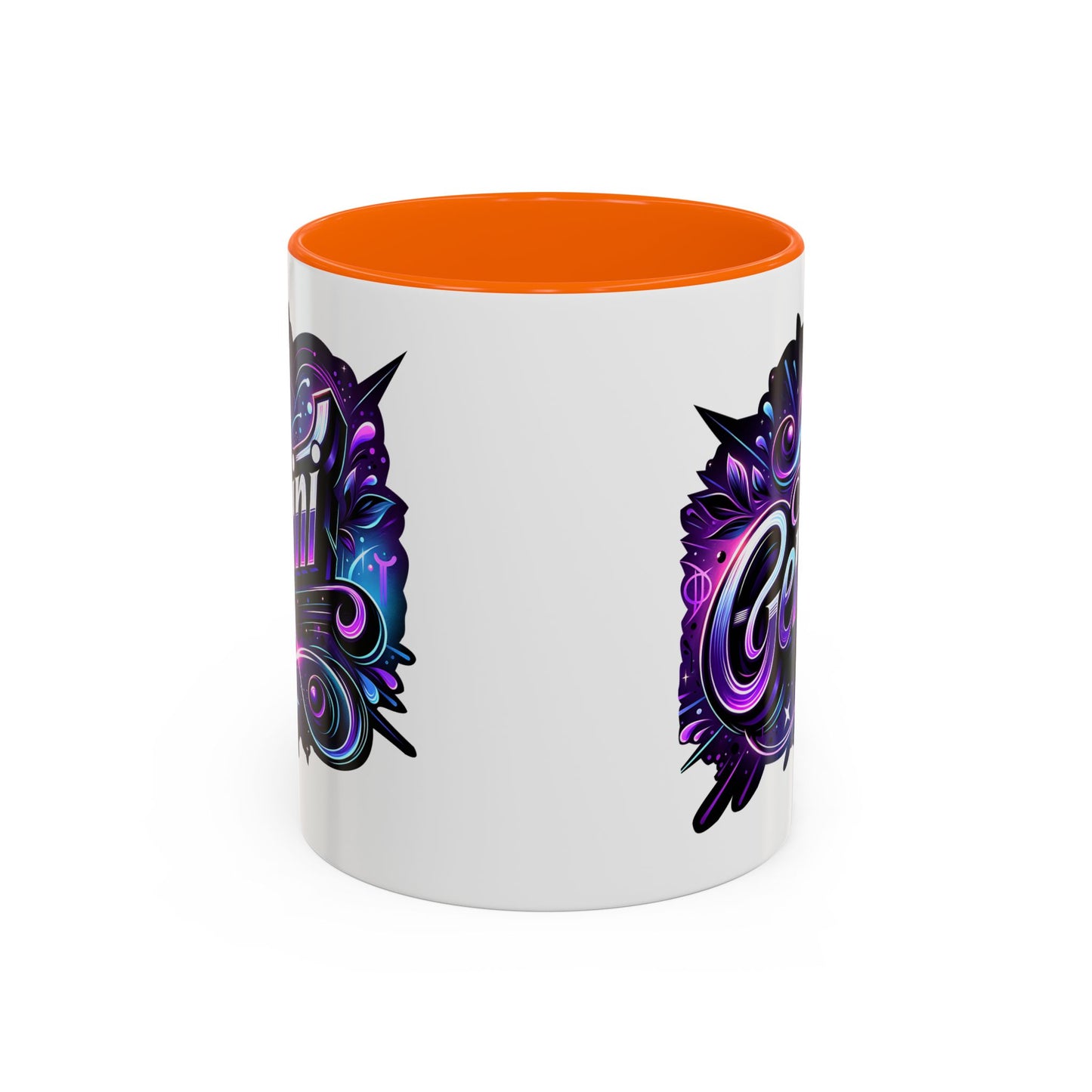 Gemini Accent Coffee Mug - Colorful Astrology Mug, Horoscope Gift, Zodiac Lover's Mug, Unique Coffee Cup, Personalised Birthday Gift