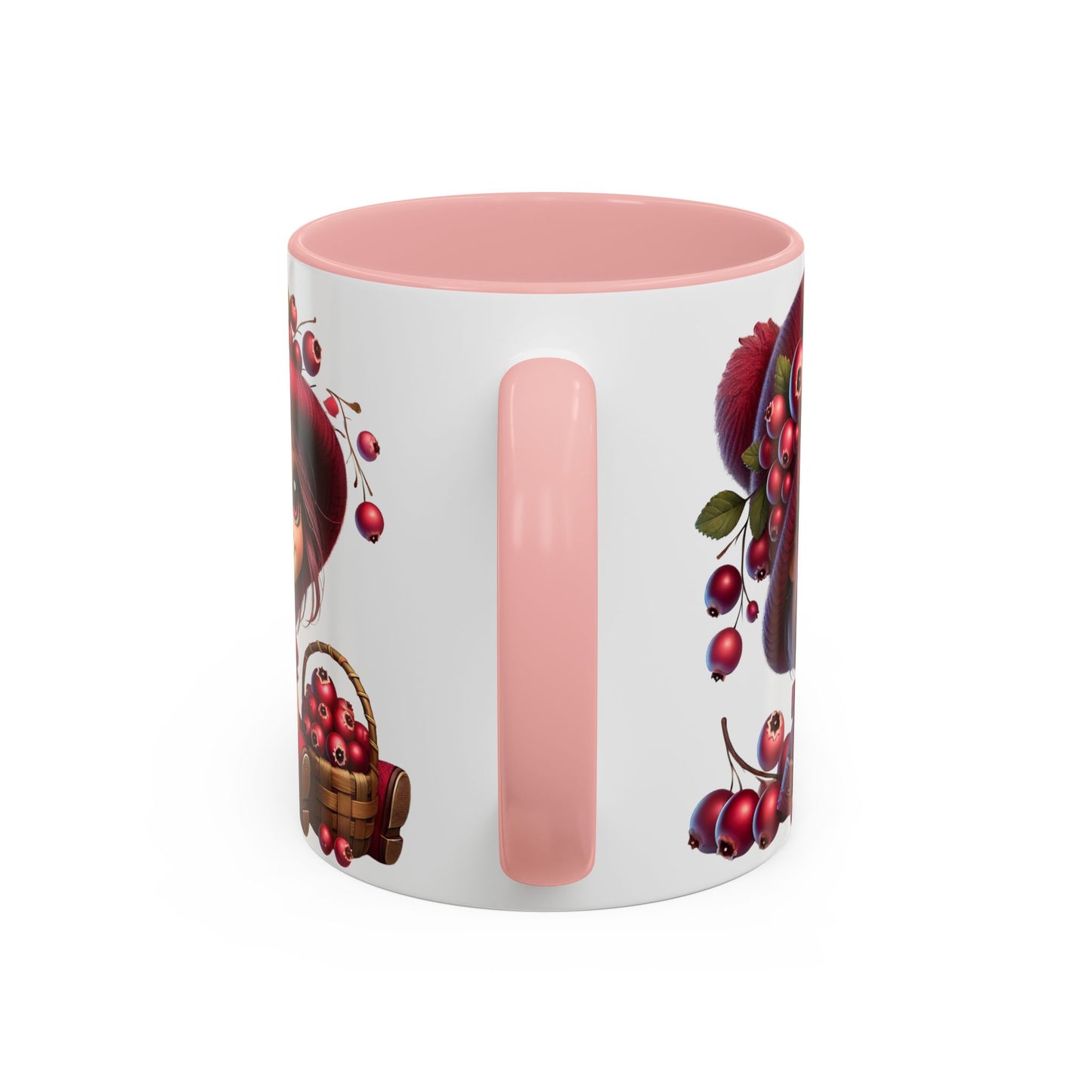 Whimsical Berry Girl Coffee Mug - Cute 11oz & 15oz Designs