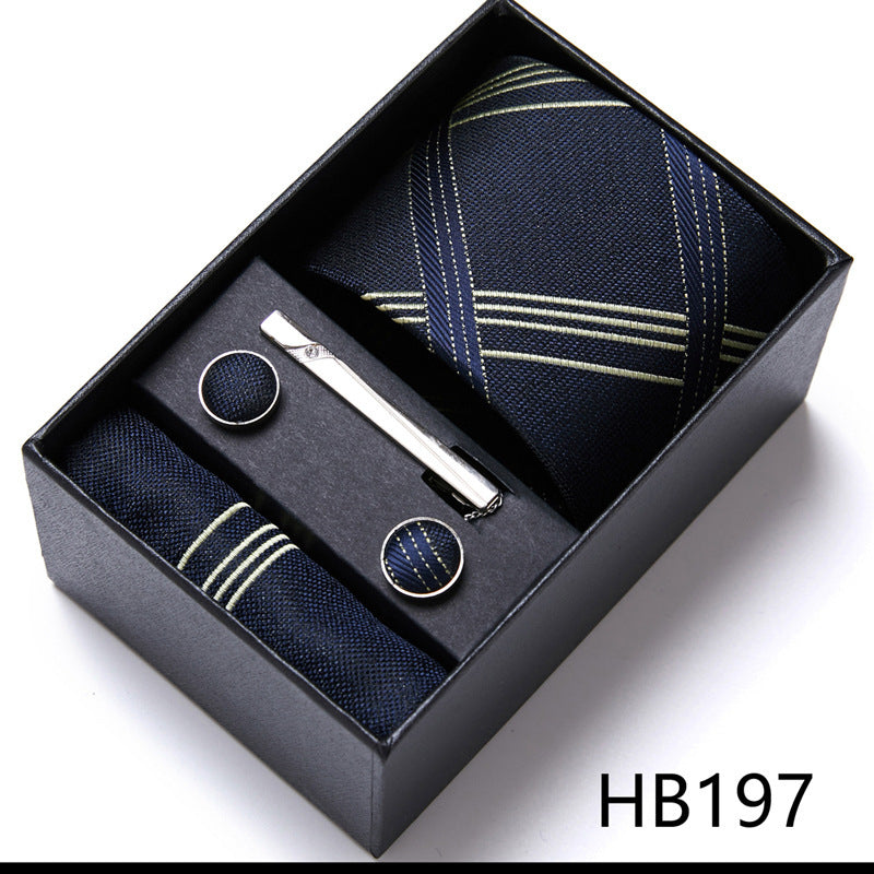 Men's Business Formal Tie Six-piece Set Gift Box