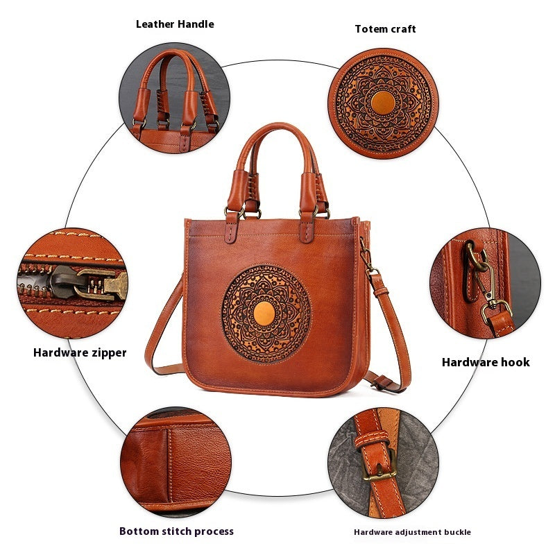 Artistic Chinese Style Shoulder Bag Crossbody New Fashionable All-match Women's Handbag