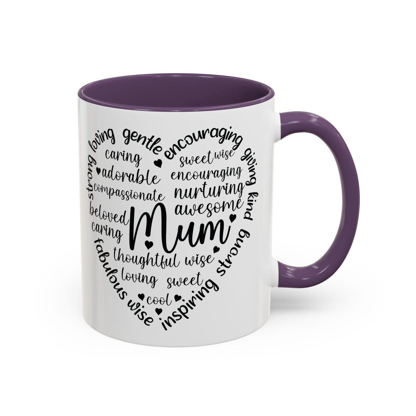 Inspirational Mum Coffee Mug - Perfect Gift for Mother’s Day, Birthdays, or Just Because, Unique Black Accent Mug