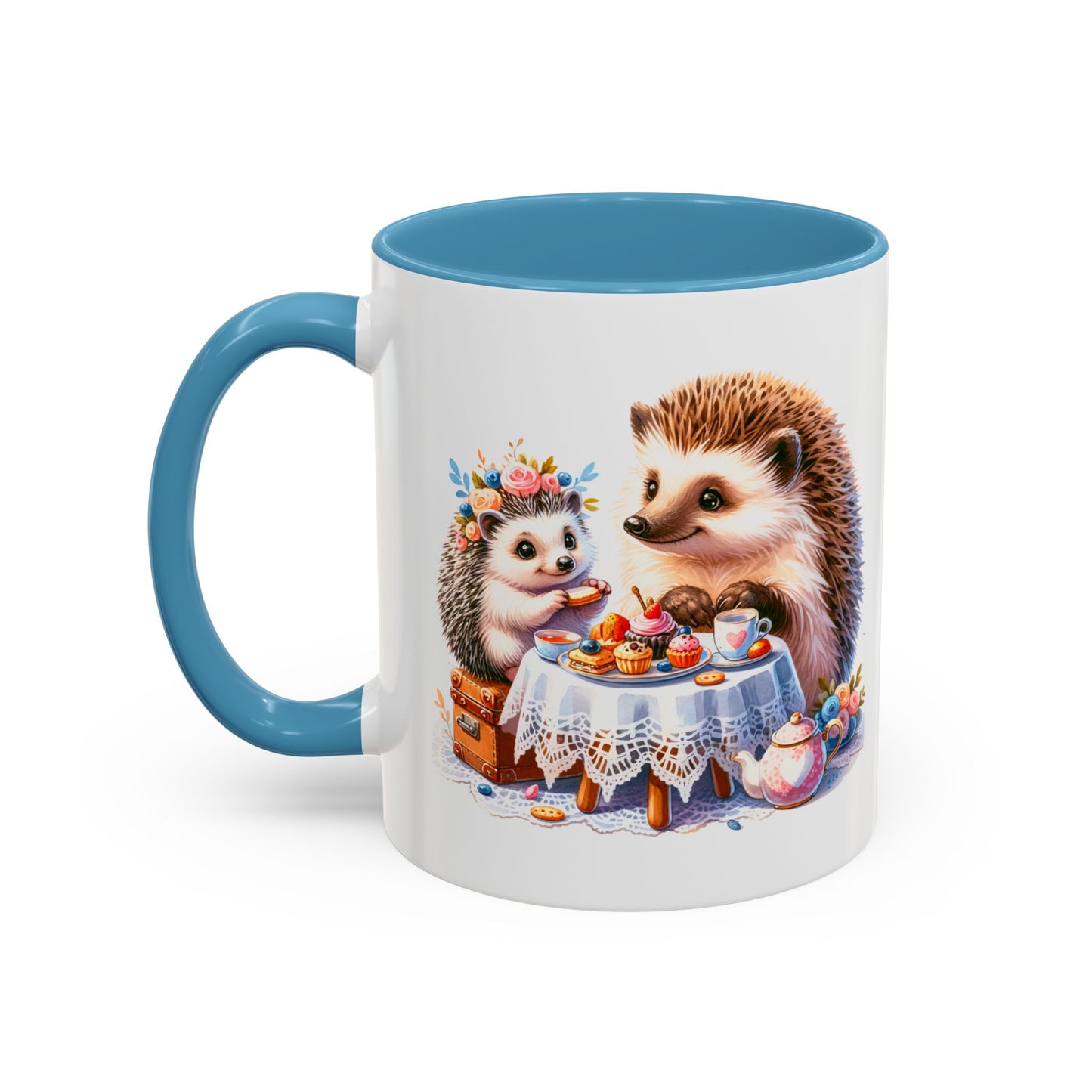 Adorable Hedgehog Accent Coffee Mug - Cute Animal Lover Gift, Nature Coffee Cup, Home & Kitchen Decor, Perfect for Friends & Family