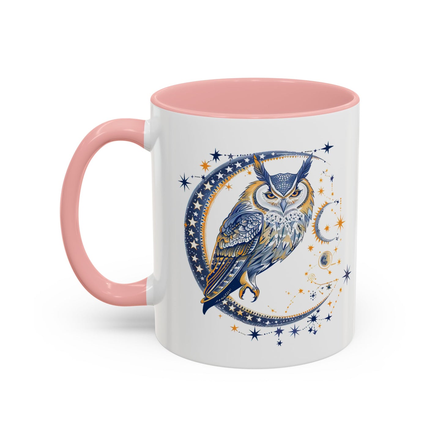 Celestial Owl Coffee Mug | Starry Night Mug, Astrology Gift, Owl Lover Cup, Unique Drinking Vessel, Enchanted Home Decor