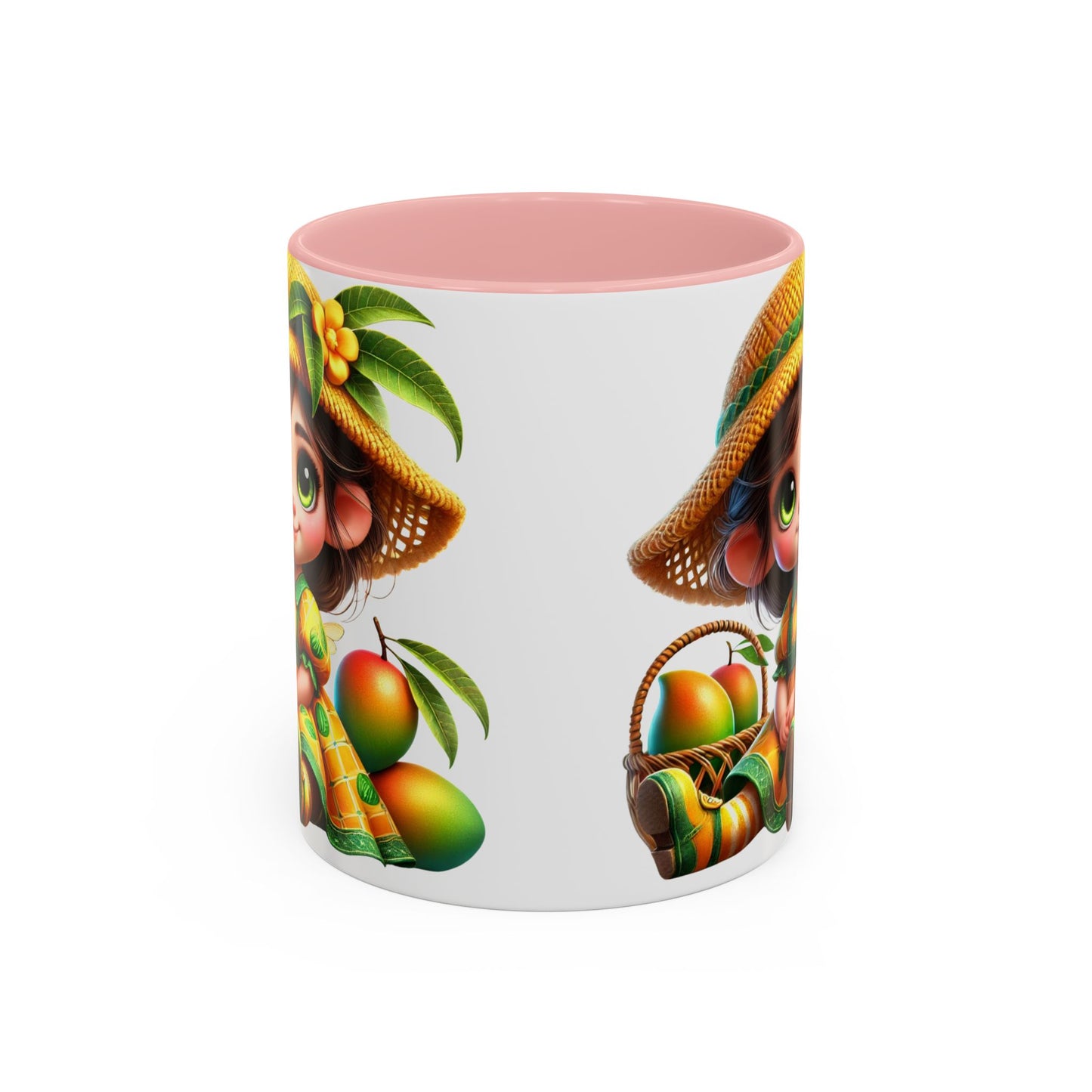 Whimsical Fruit-Themed Accent Coffee Mug - 11 & 15oz