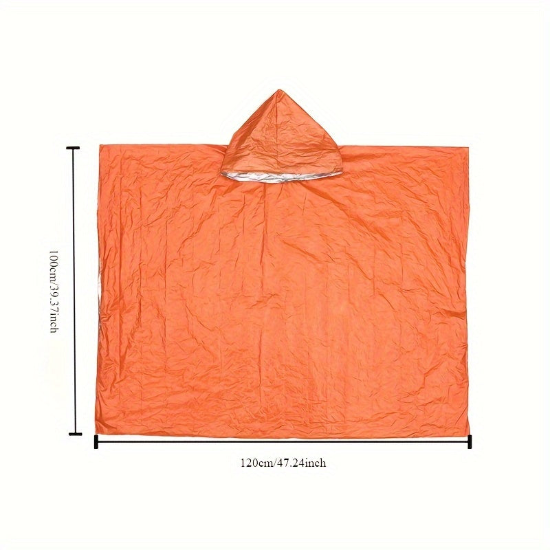 4-Pack Emergency Waterproof Rain Ponchos with Hood-3