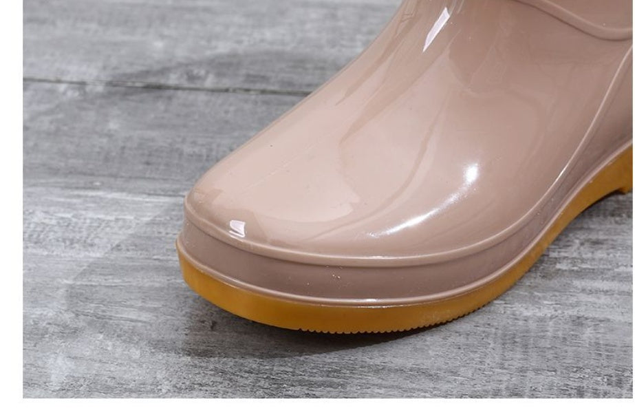 Women's Low-cut Rain Boots Non-slip Waterproof Tendon Bottom Store Hive UNIjuntos