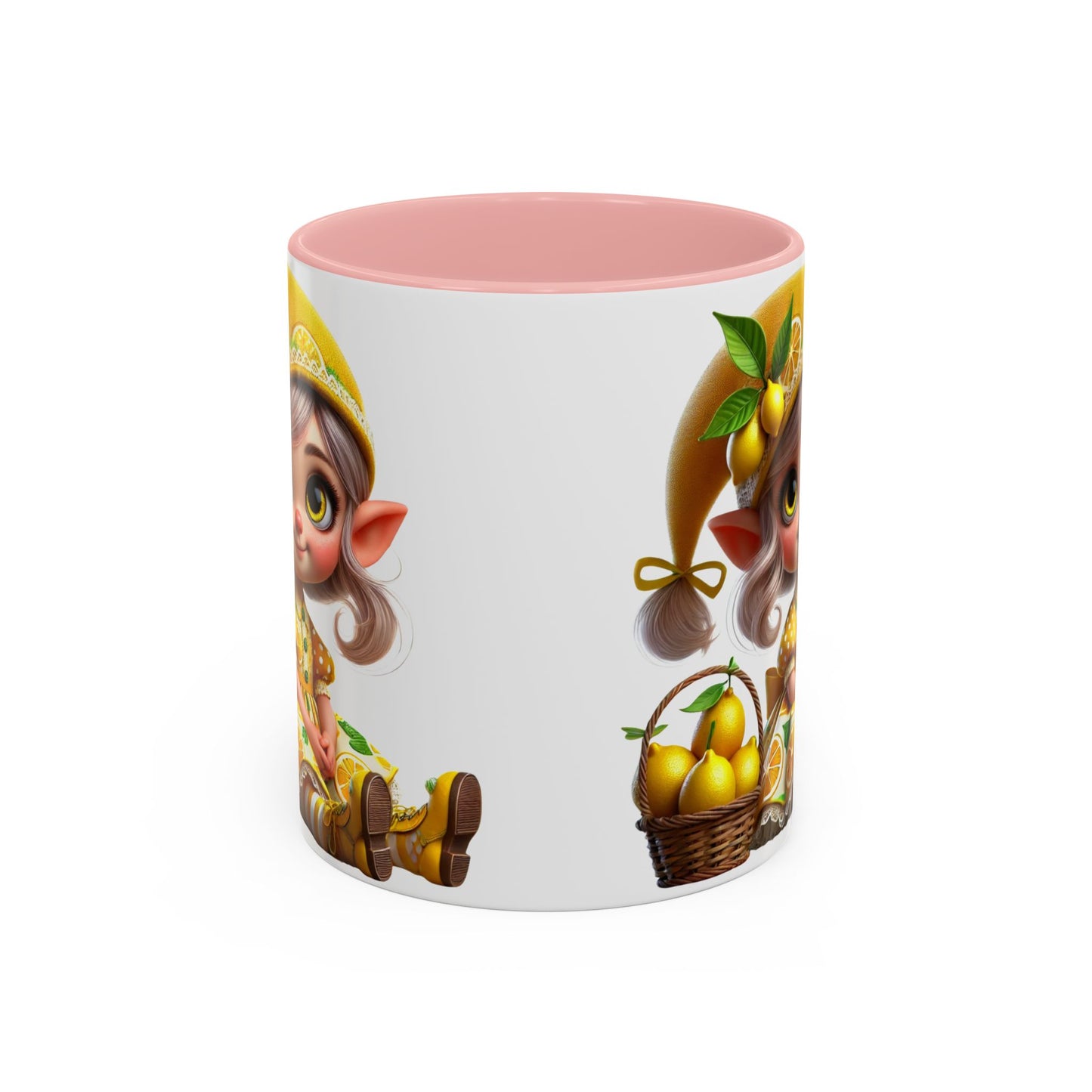 Whimsical Lemon Elf Coffee Mug - Perfect Gift for Spring & Summer