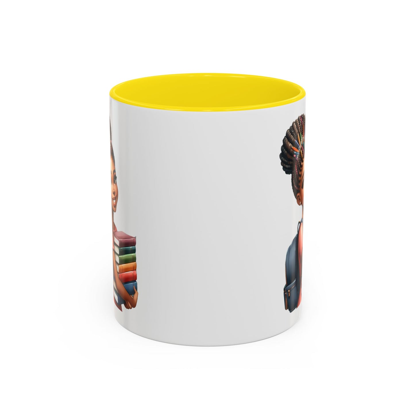 Accent Coffee Mug with Empowering Design, Student Gift, Books Lover Mug, Motivational Cup, School Supplies