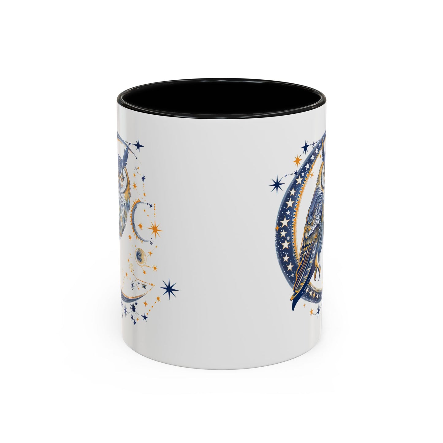 Celestial Owl Coffee Mug | Starry Night Mug, Astrology Gift, Owl Lover Cup, Unique Drinking Vessel, Enchanted Home Decor