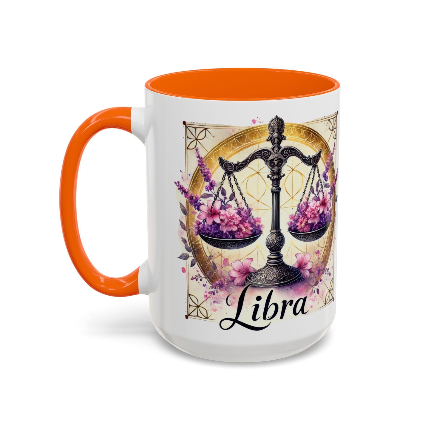 Libra Zodiac Accent Coffee Mug, Horoscope Gift for Astrology Lovers, Cute Libra Decor, Personalized Drinkware, Birthday Gift Idea