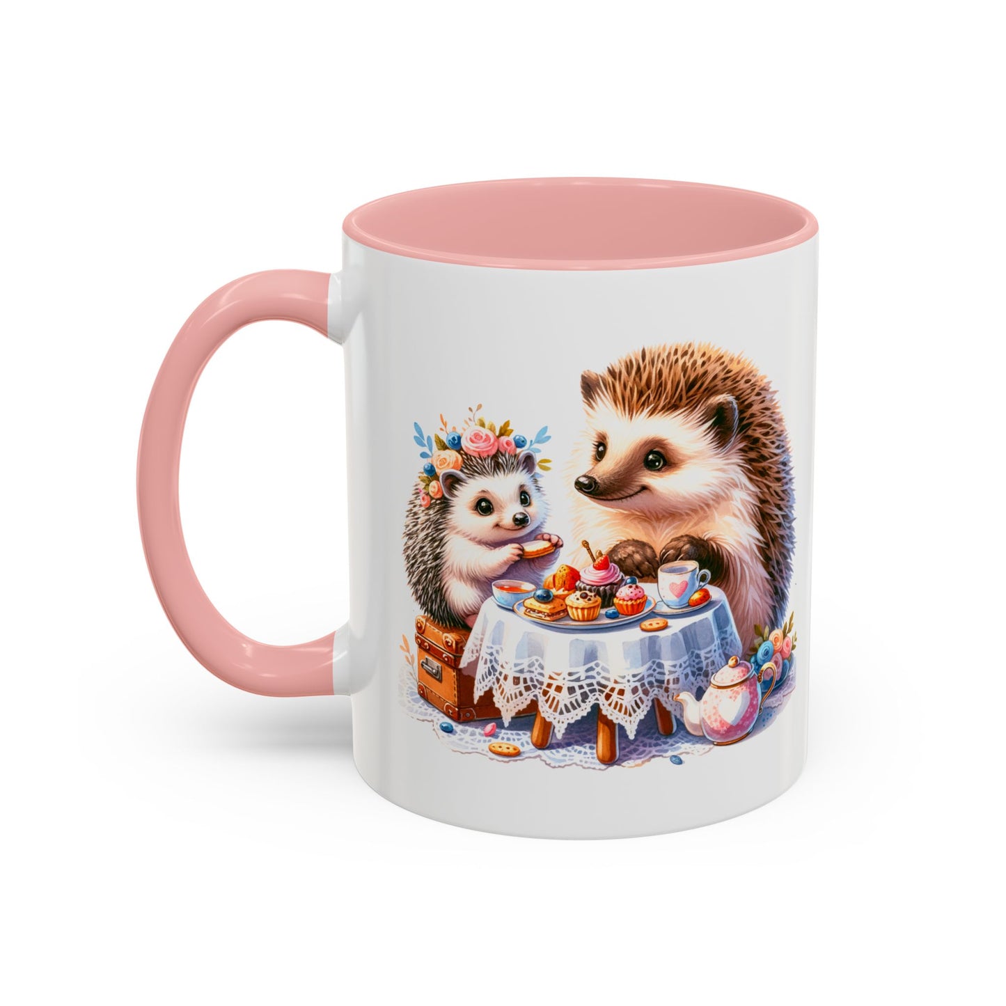 Adorable Hedgehog Accent Coffee Mug - Cute Animal Lover Gift, Nature Coffee Cup, Home & Kitchen Decor, Perfect for Friends & Family