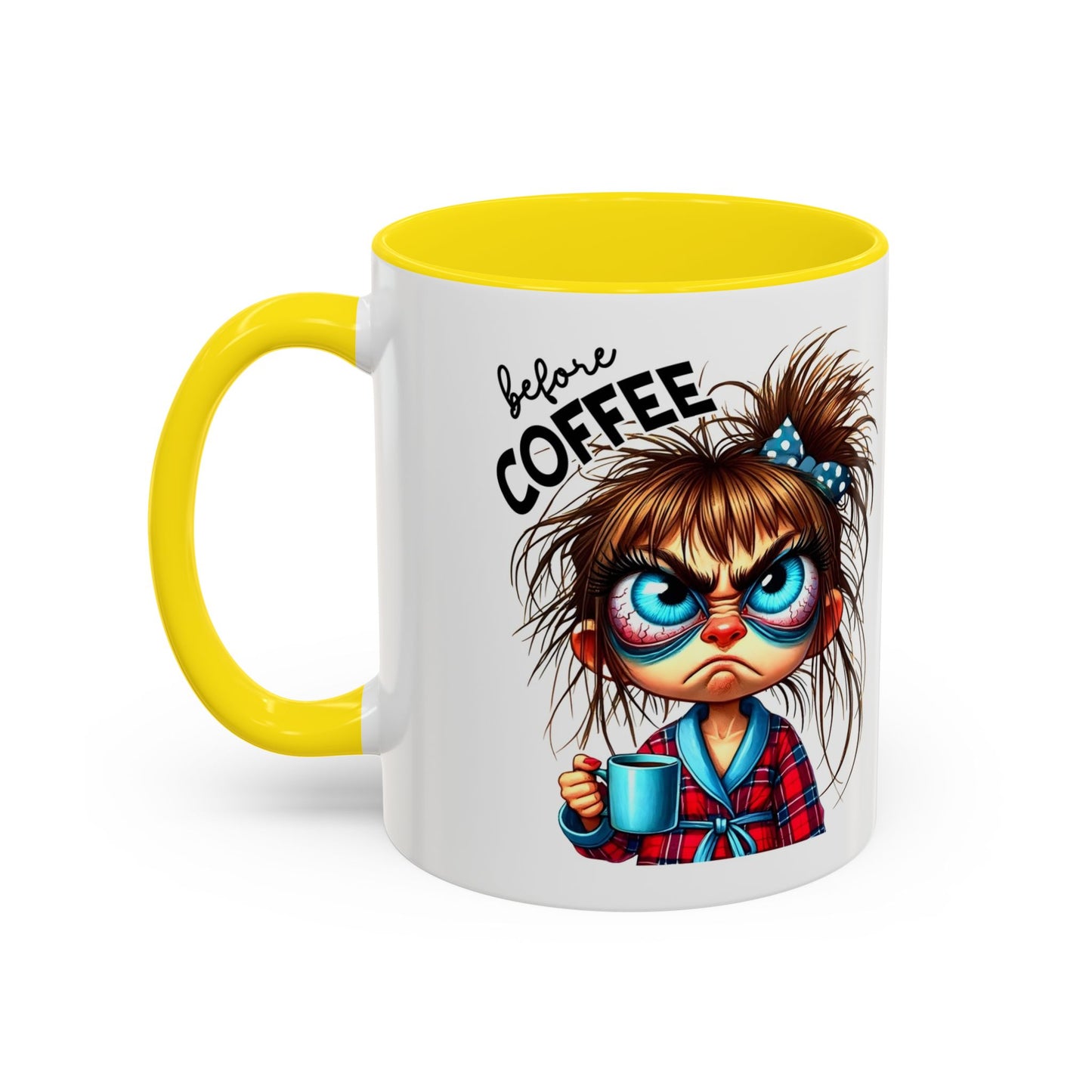 Cute Caffeinated Coffee Mug, Fun Gift for Coffee Lovers, Cute Mug for Home Office, Perfect for Birthdays, Holidays, Relaxation