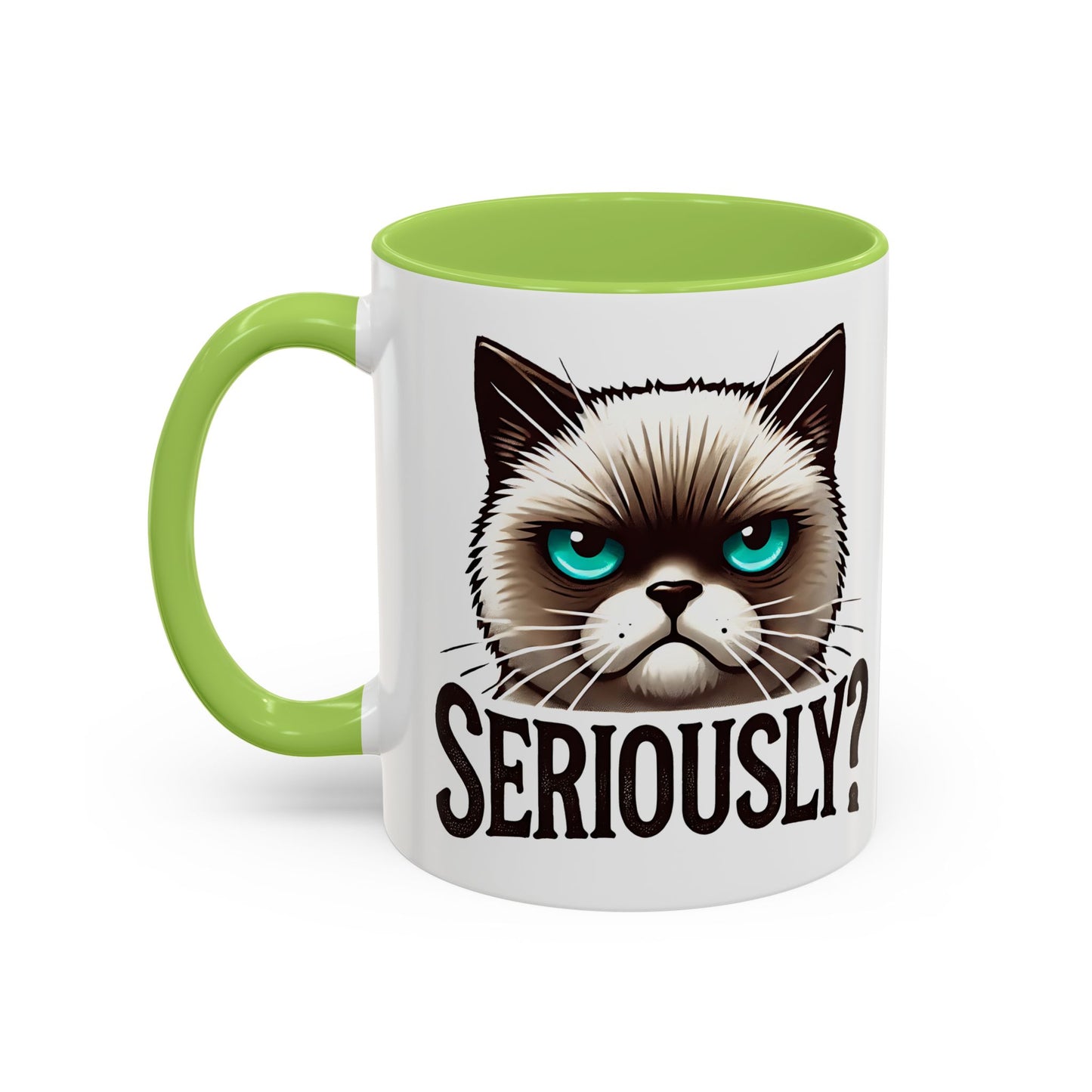 Funny Cat Accent Coffee Mug | Gift for Cat Lovers | Unique Ceramic Mug | Quirky Kitchen Decor | Humor Mug | Cat Person Gift