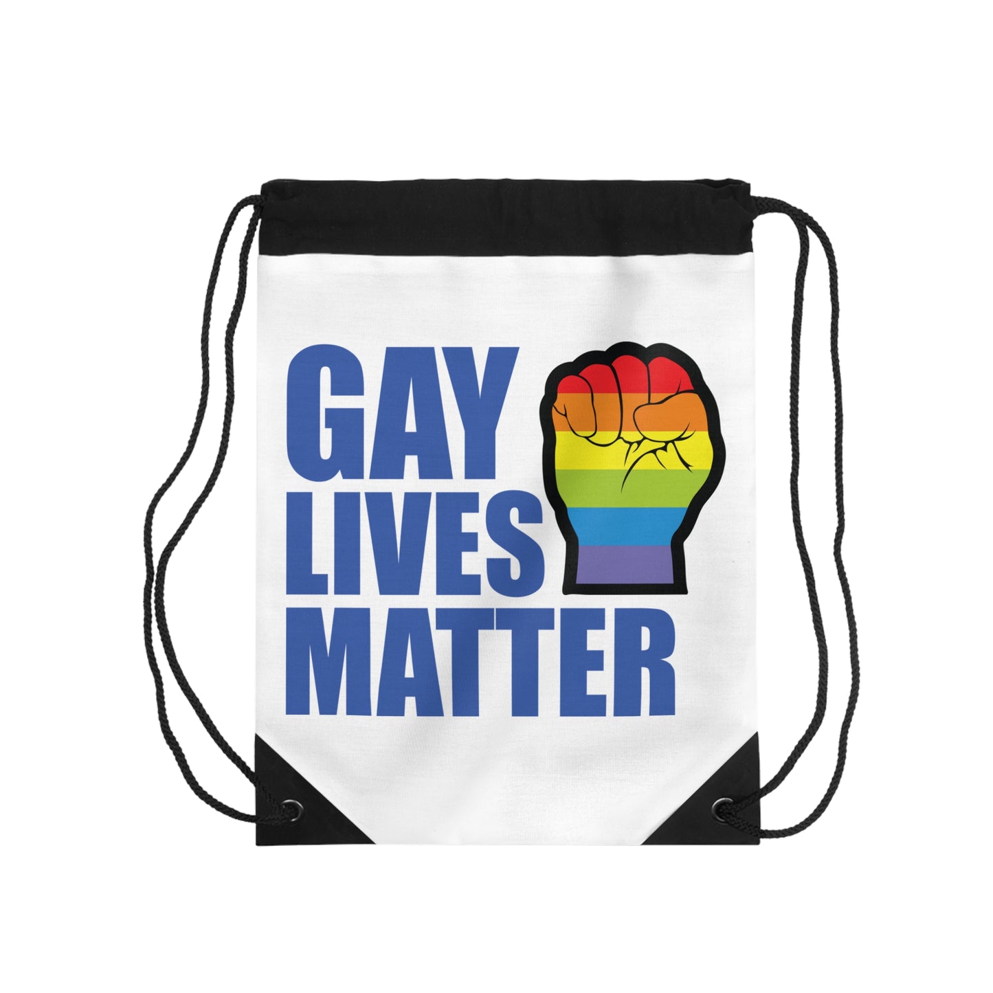Gay Lives Matter Drawstring Bag - Empowerment & Pride Gear