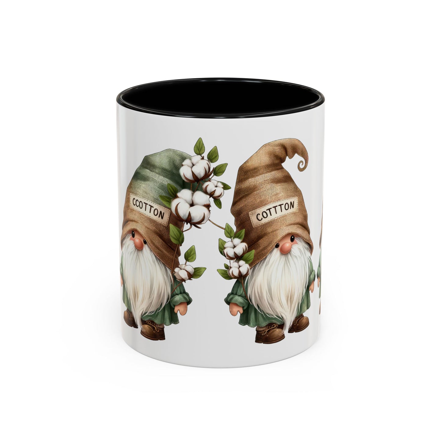 Gnome-Themed Accent Coffee Mug with Floral Design, Perfect for Gifting, Home Decor, Cozy Mornings, Tea Lovers, Housewarming