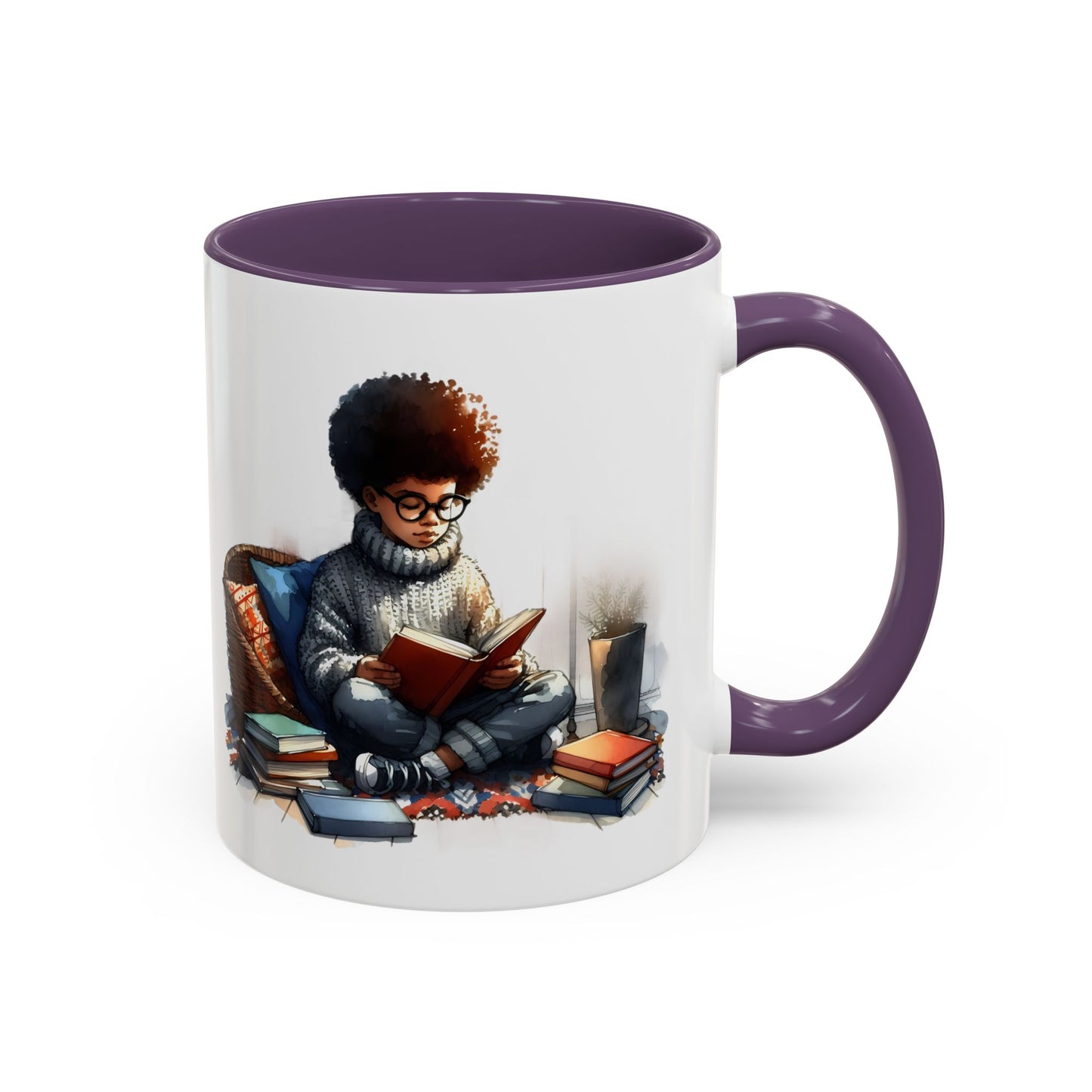 Cozy Reading Mug: Perfect Gift for Book Lovers, Cute Coffee Cup, Unique Home Decor, Ideal for Cozy Mornings, Fun Birthday Present