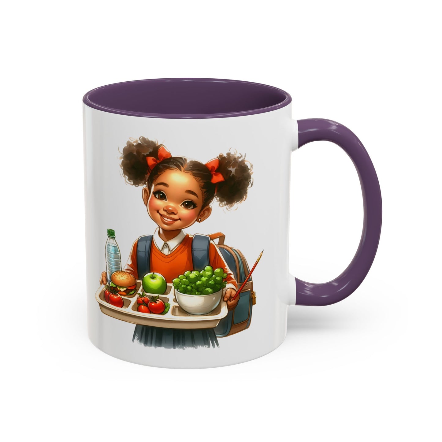 Happy Kids Accent Coffee Mug - Fun Drinkware for Home, School, Nursery, Gifts, Birthday, Holidays, Cute Design