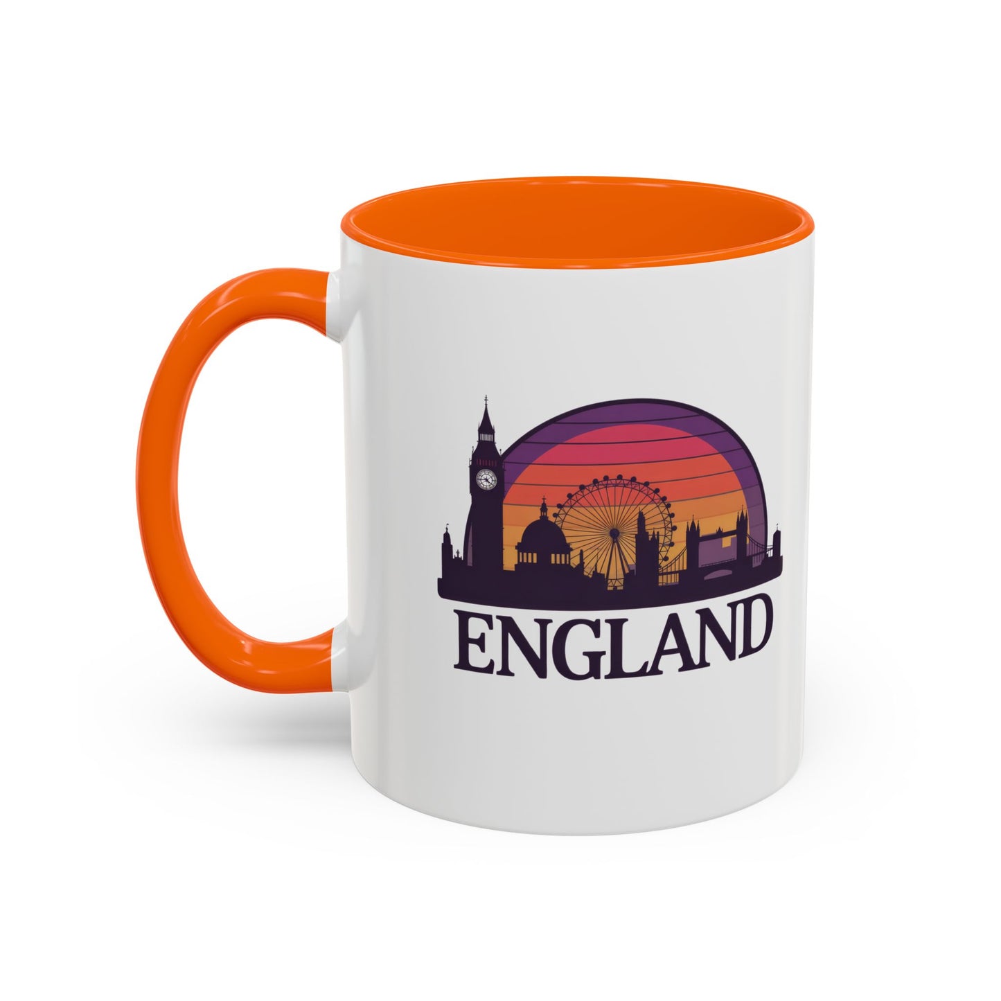 London Skyline Accent Coffee Mug - Unique Gift for Tea Lovers, Home Decor, Travel Souvenir, English Culture Enthusiasts, 11oz, 15oz