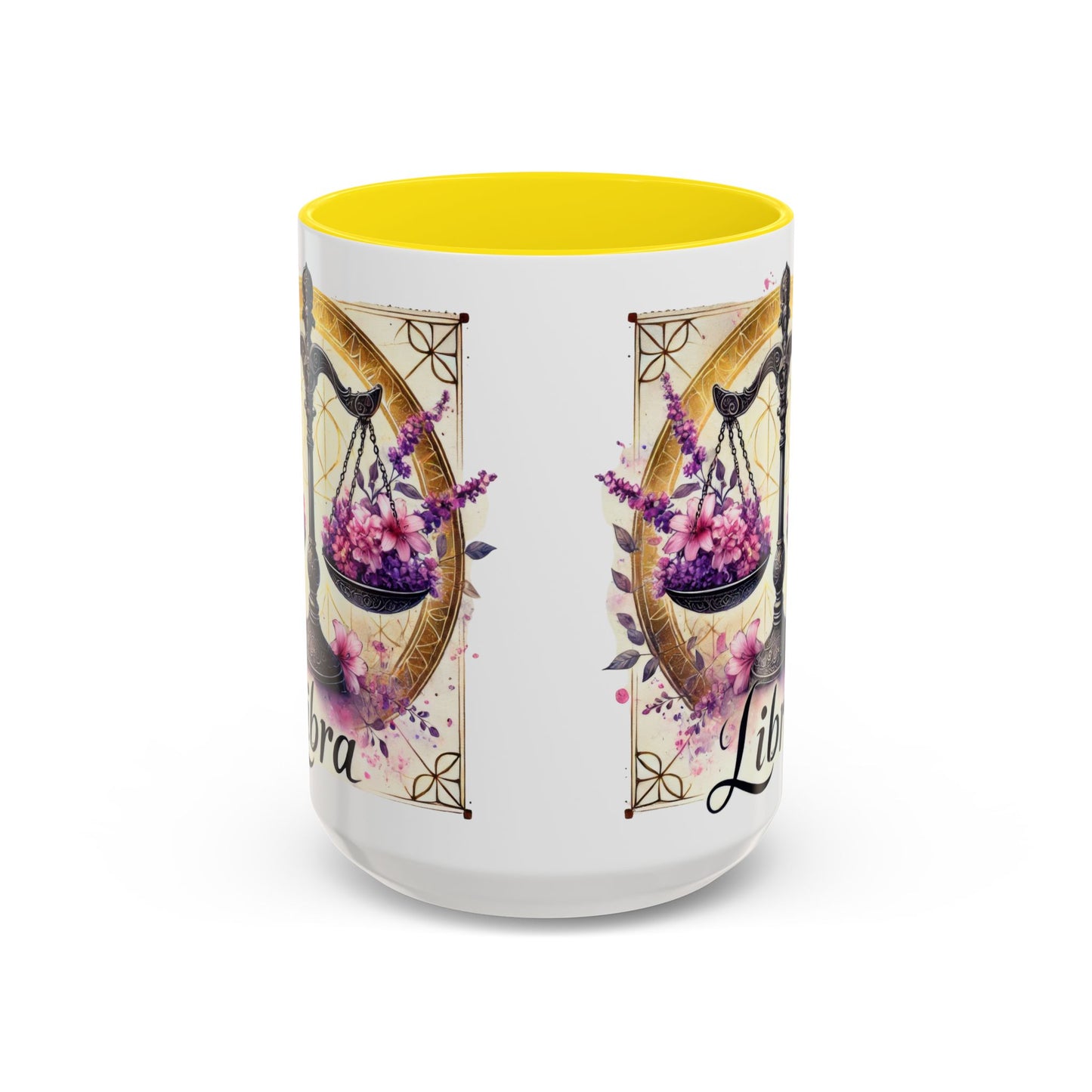 Libra Zodiac Accent Coffee Mug, Horoscope Gift for Astrology Lovers, Cute Libra Decor, Personalized Drinkware, Birthday Gift Idea