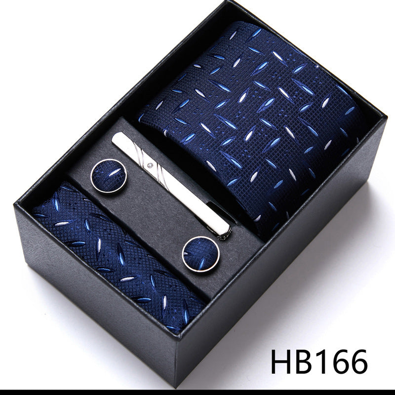 Men's Business Formal Tie Six-piece Set Gift Box