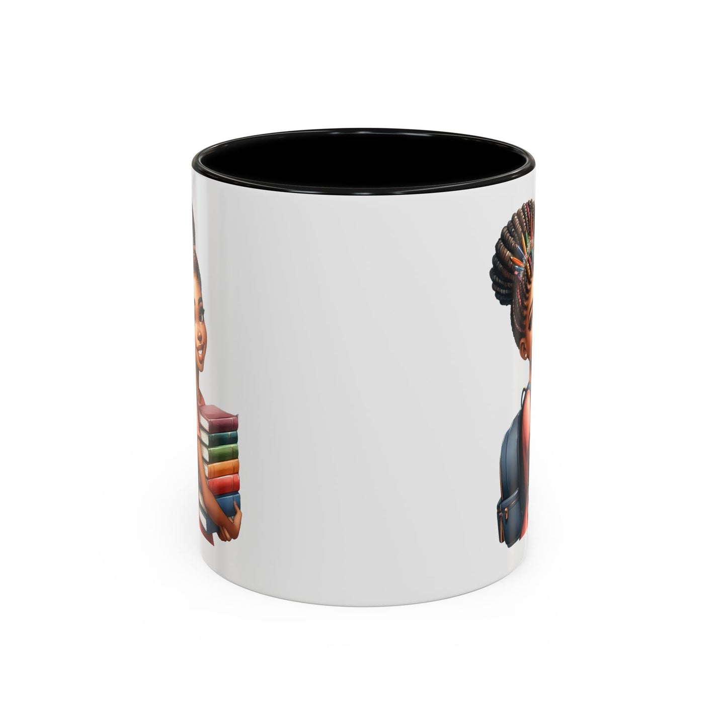 Accent Coffee Mug with Empowering Design, Student Gift, Books Lover Mug, Motivational Cup, School Supplies