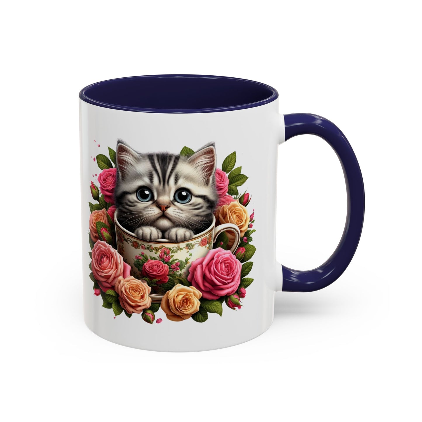 Whimsical Cat Coffee Mug with Floral Accents, Cute Cat Mug, Pet Lover Gift, Tea Cup, Perfect for Cat Lovers, Floral Coffee Cup, [...]