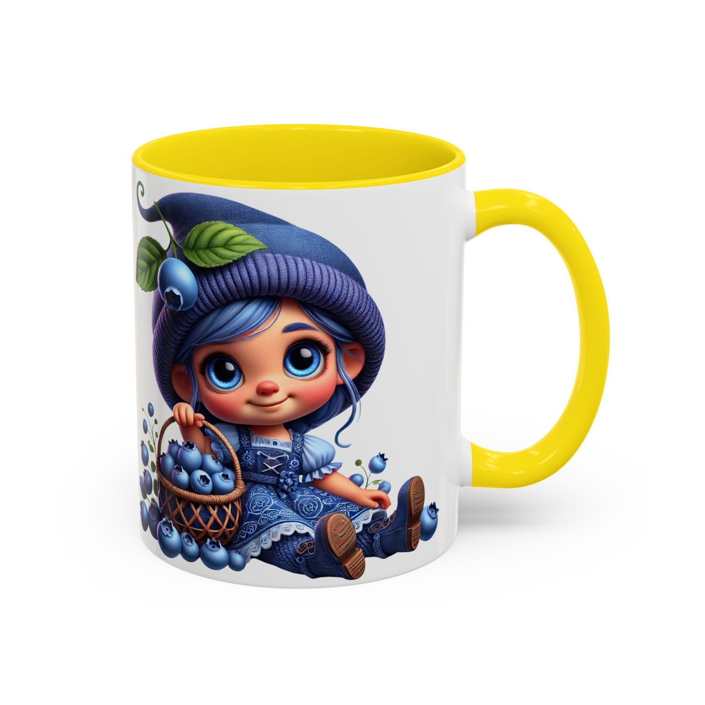 Cute Blueberry Girl Coffee Mug - 11oz & 15oz