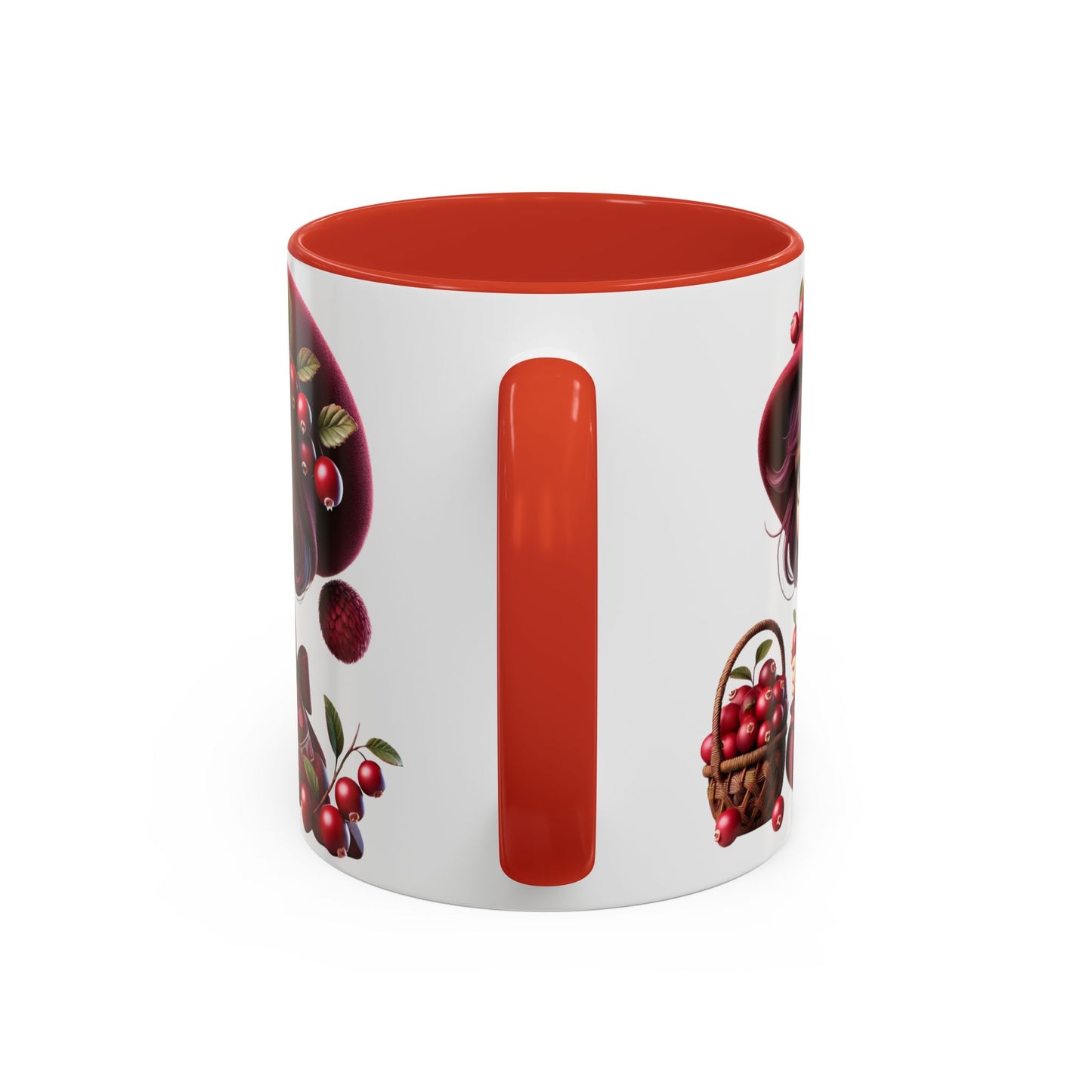 Charming Cherry Blossom Accent Coffee Mug | Cute Character Design | Perfect Gift for Tea Lovers & Special Occasions