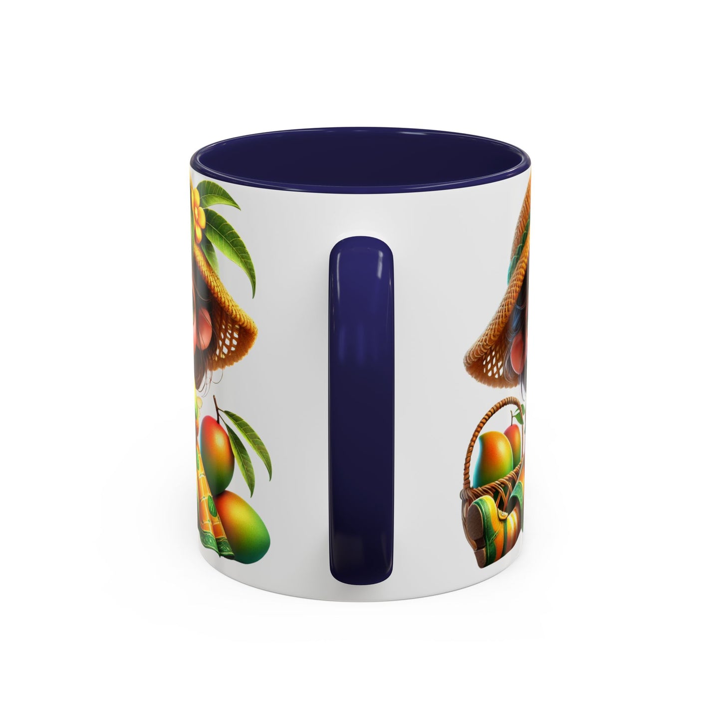 Whimsical Fruit-Themed Accent Coffee Mug - 11 & 15oz