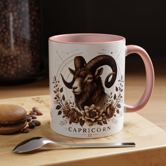 Capricorn Zodiac Coffee Mug - Elegant Astrological Design for Astrology Lovers