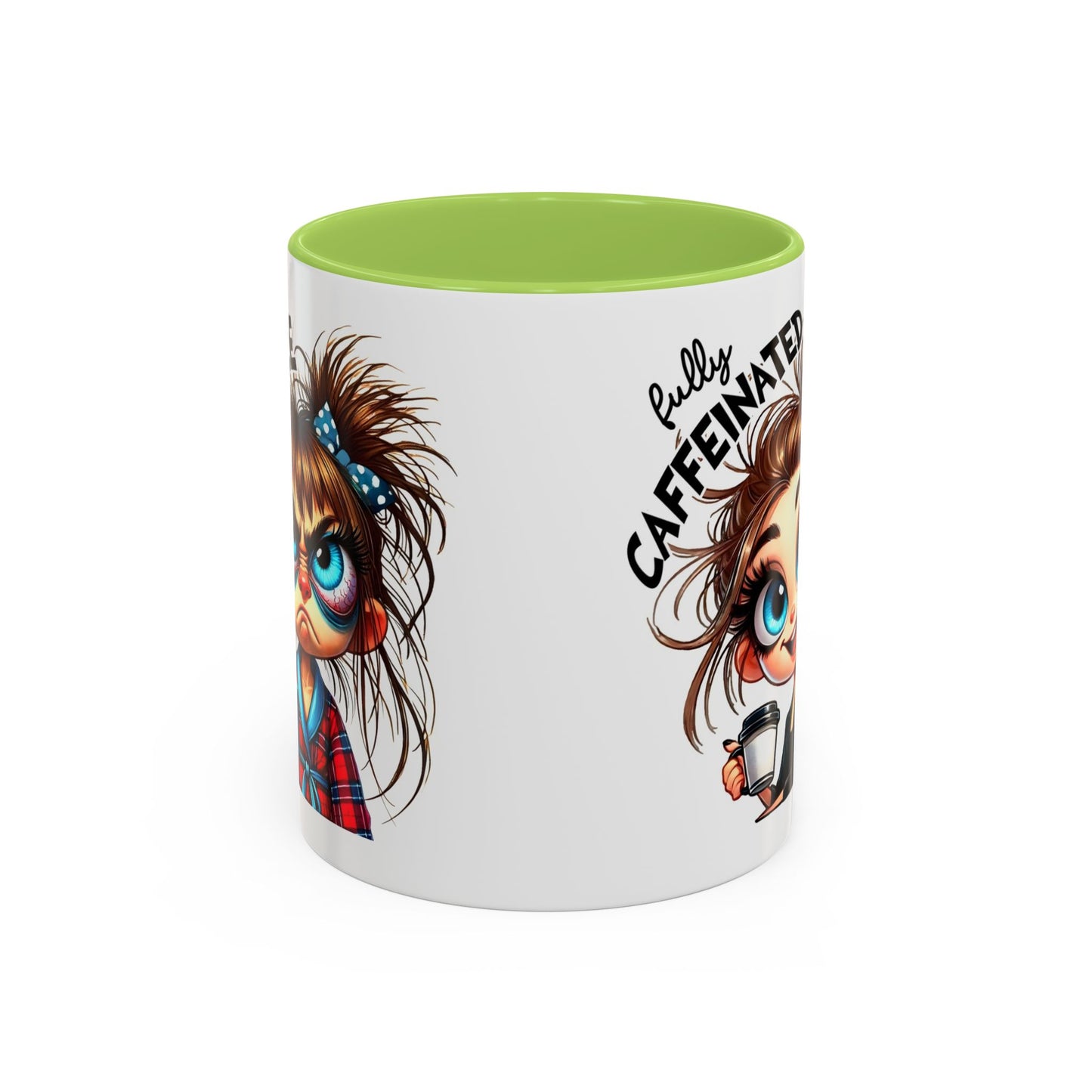 Cute Caffeinated Coffee Mug, Fun Gift for Coffee Lovers, Cute Mug for Home Office, Perfect for Birthdays, Holidays, Relaxation