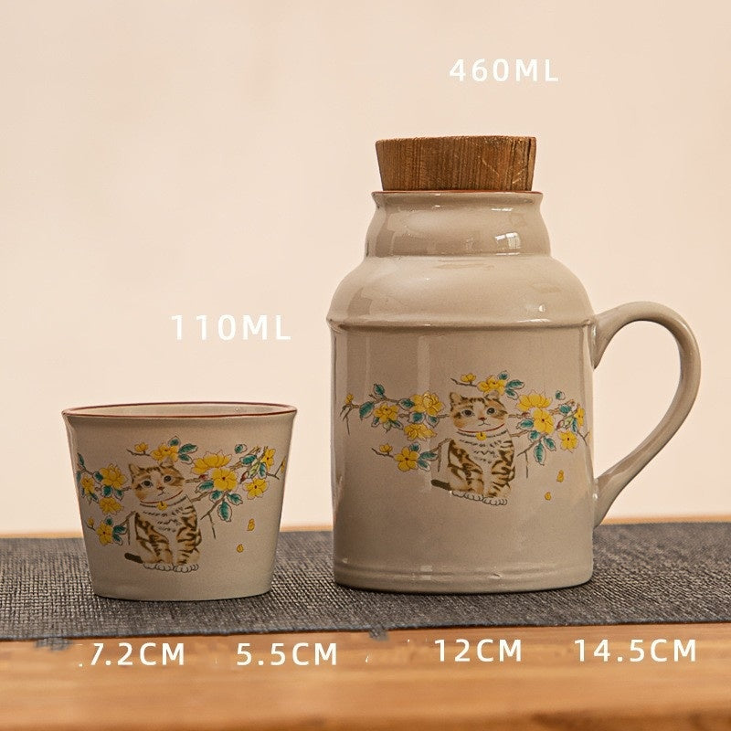 Small Insulation Pot Hotel With Cover Mug Set
