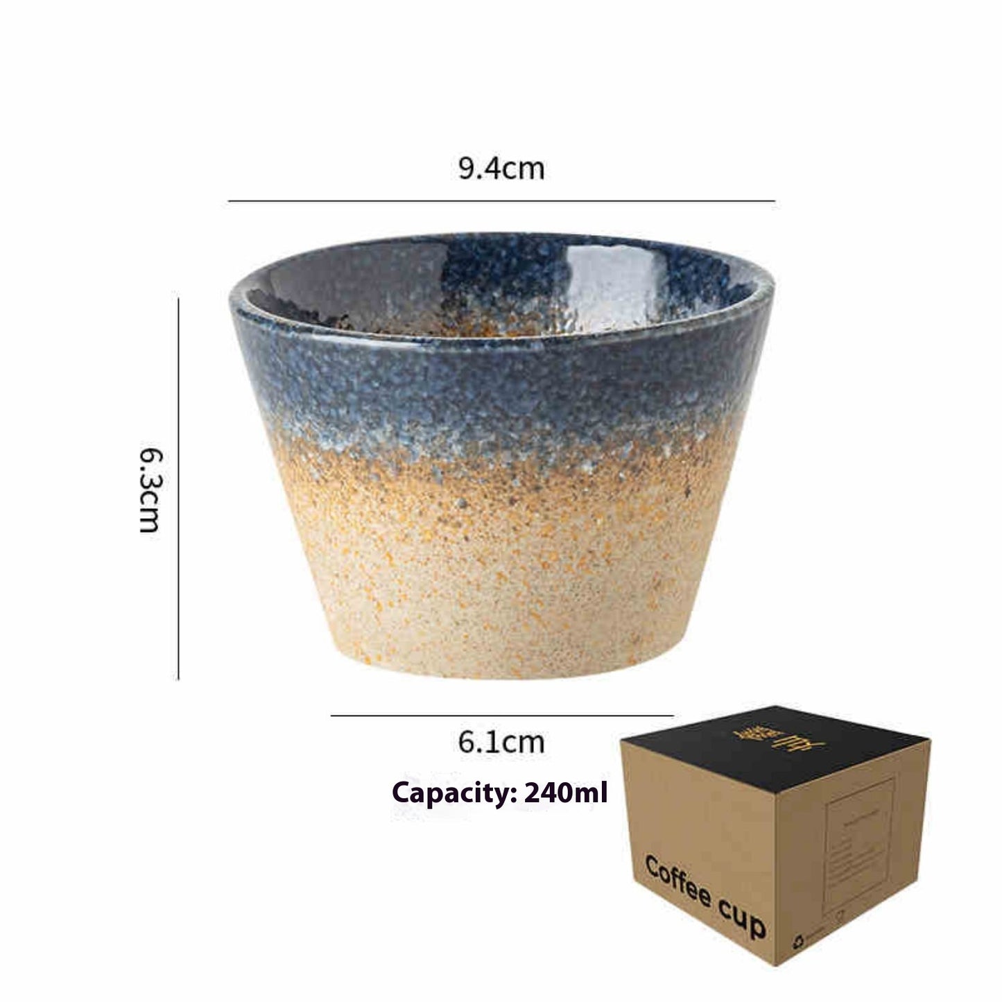 Ceramic Coffee Cup Nordic Retro