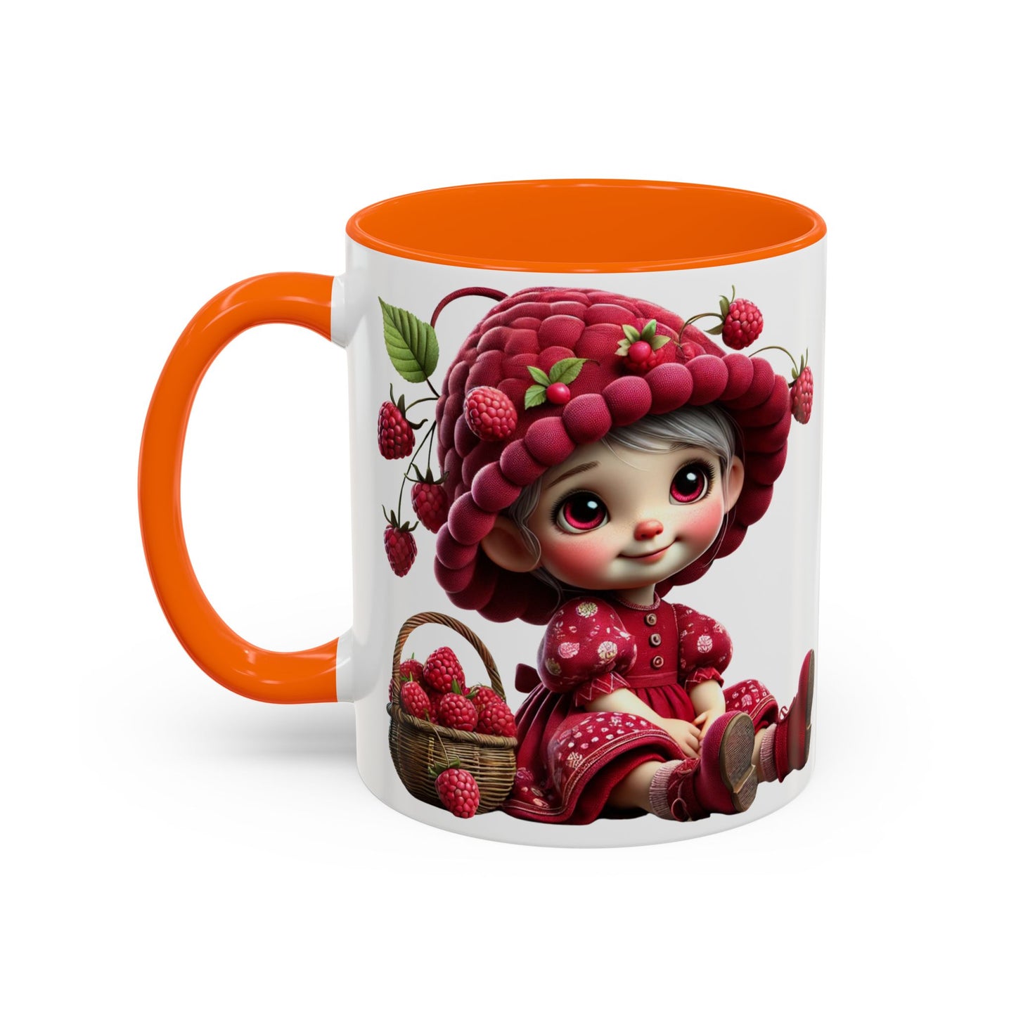 Whimsical Raspberry Character Coffee Mug - 11oz & 15oz