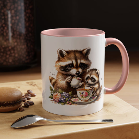 Whimsical Raccoon Coffee Mug - Perfect Gift for Animal Lovers, Cute Kitchen Decor, Tea Lovers, Nature Enthusiasts, Mother's Day