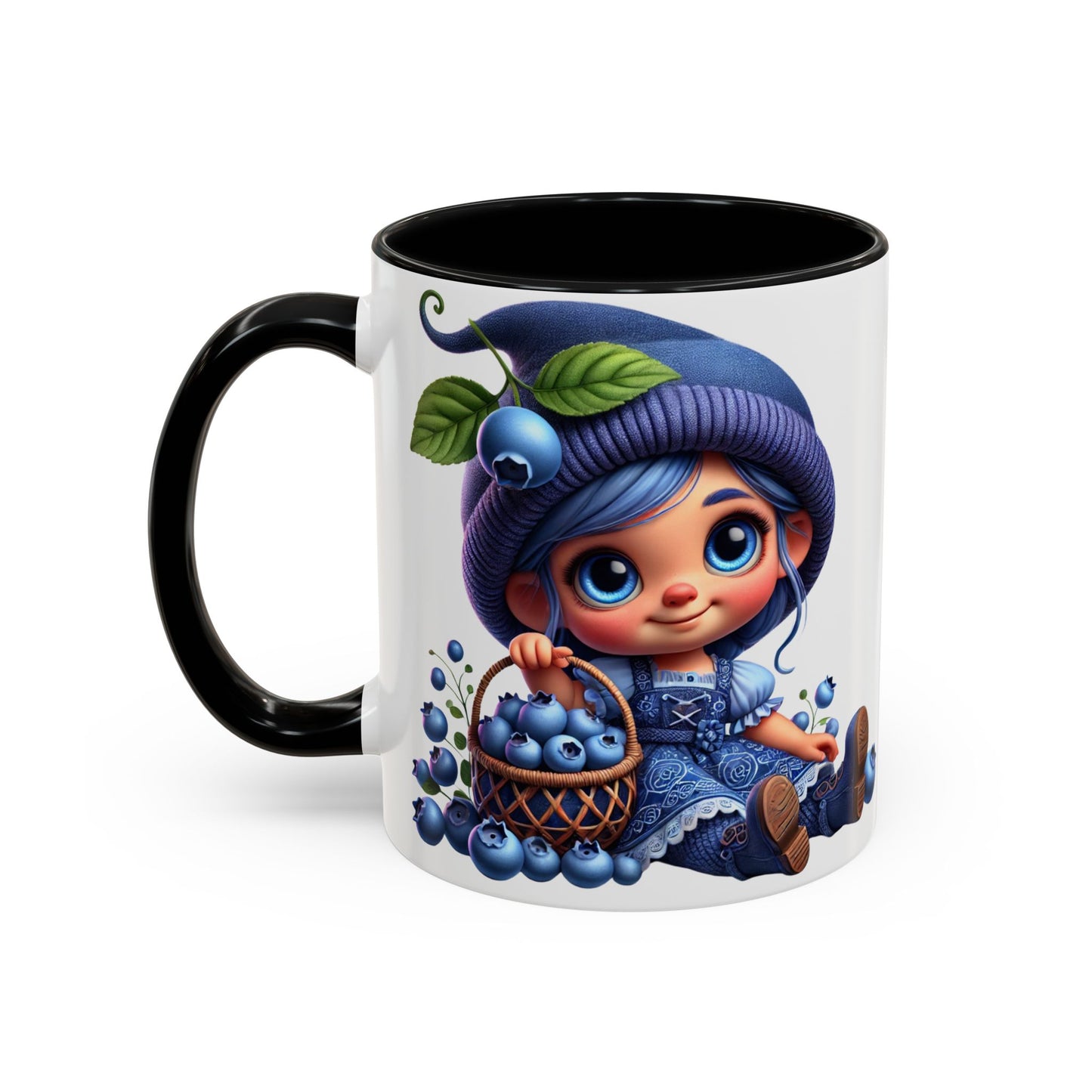 Cute Blueberry Girl Coffee Mug - 11oz & 15oz