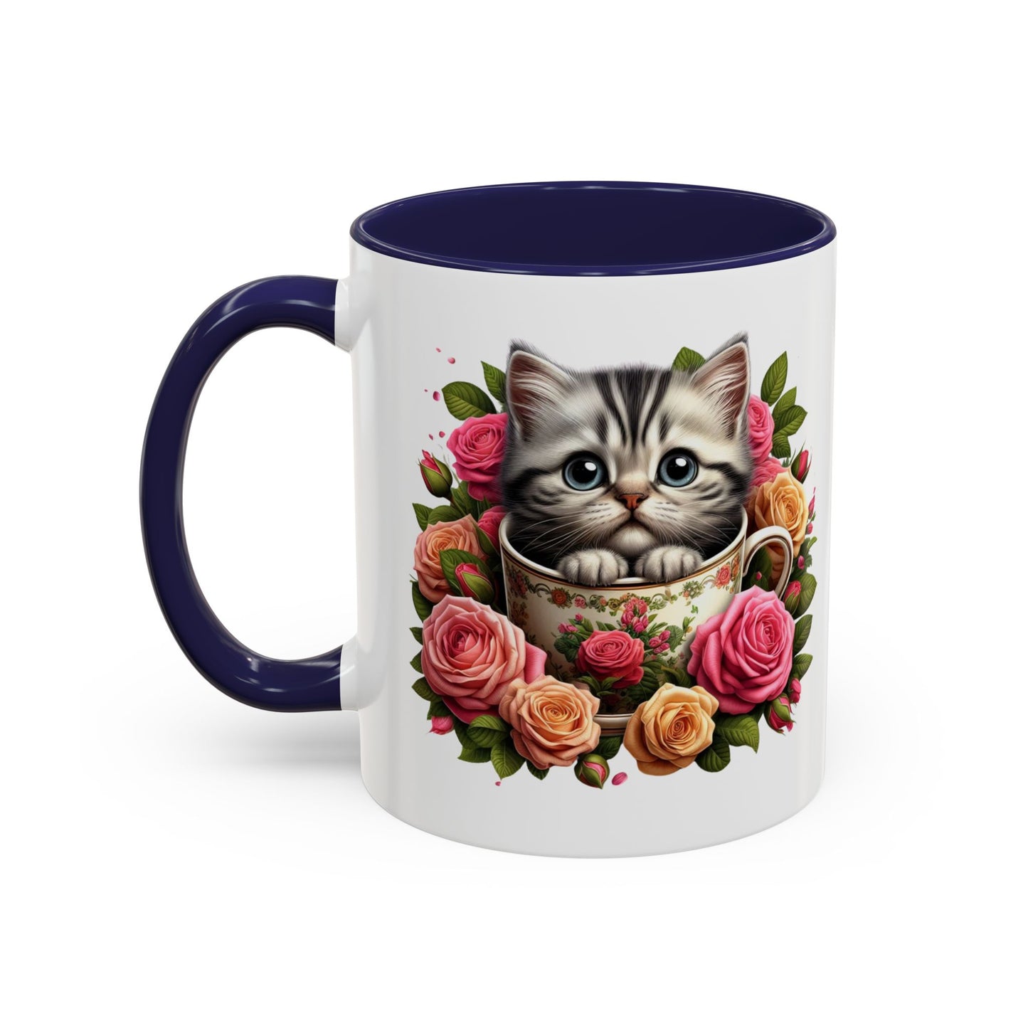 Whimsical Cat Coffee Mug with Floral Accents, Cute Cat Mug, Pet Lover Gift, Tea Cup, Perfect for Cat Lovers, Floral Coffee Cup, [...]
