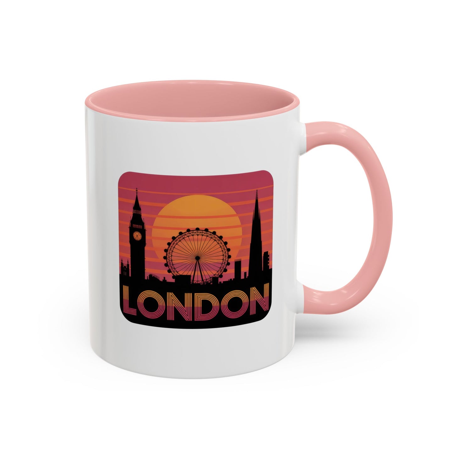 London Skyline Accent Coffee Mug - Perfect Gift for Travelers, London Lovers, Home Decor, Office Use, Road Trip Memories