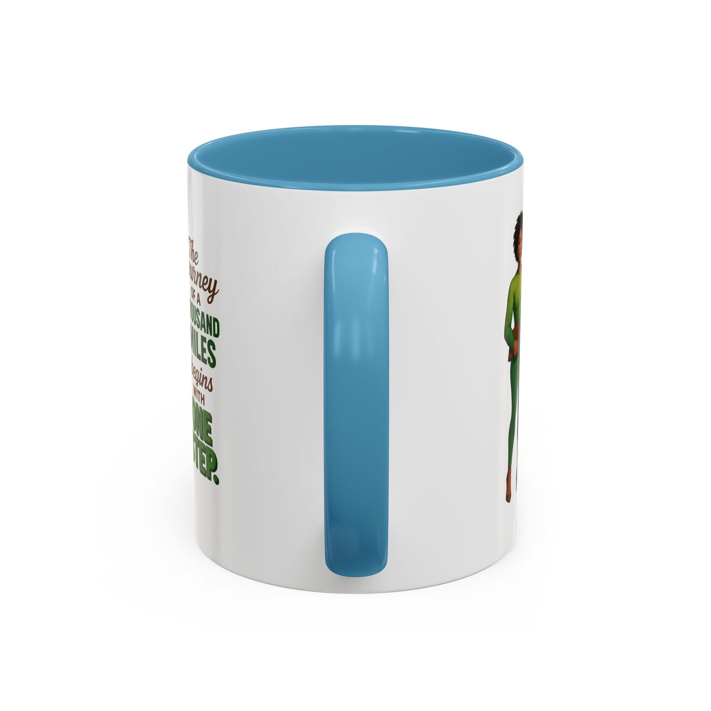 Inspirational Accent Coffee Mug - Motivational Quote Mug, Unique Gift for Her, Empowerment Coffee Cup, Coffee Lover's Gift, Tea Mug