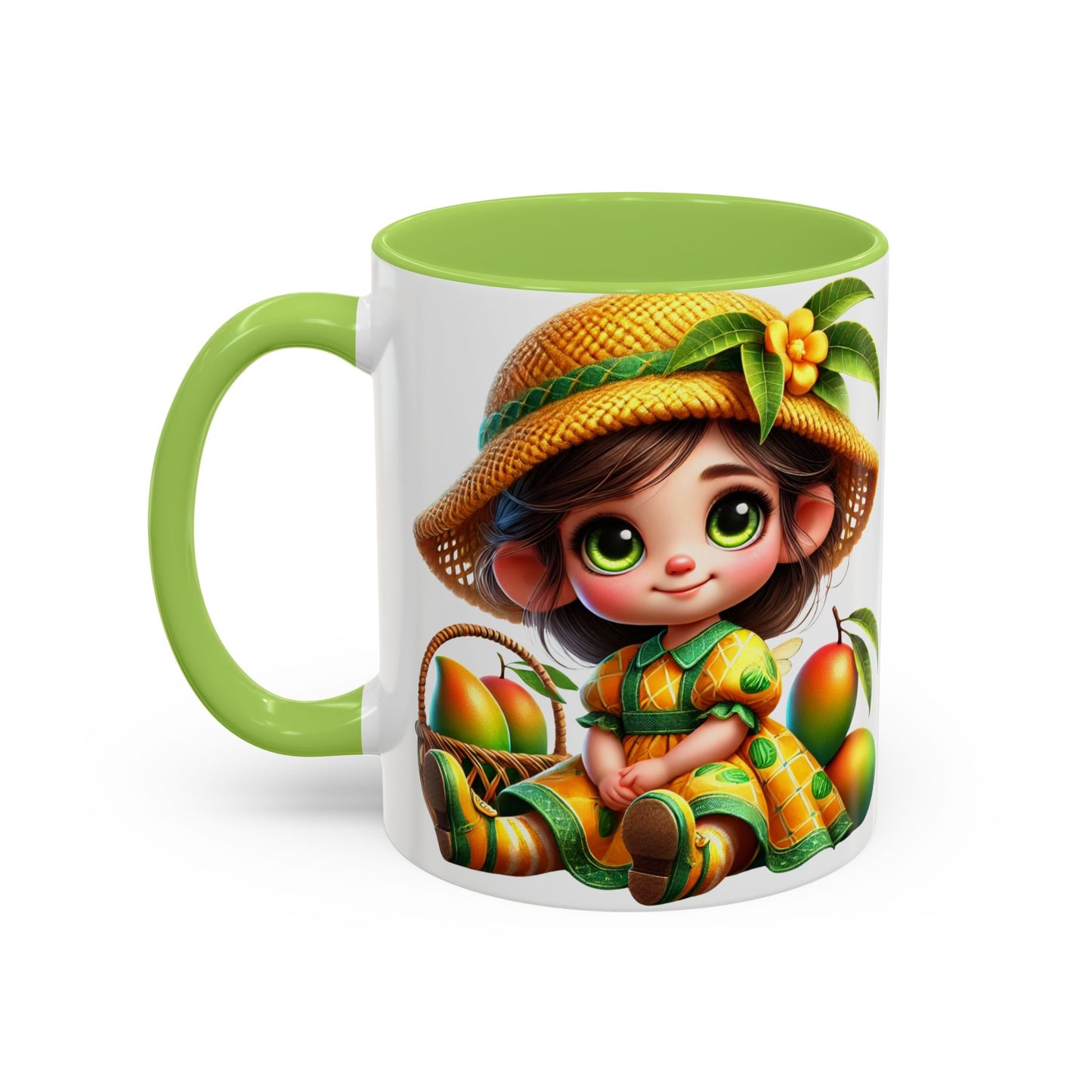 Whimsical Fruit-Themed Accent Coffee Mug - 11 & 15oz