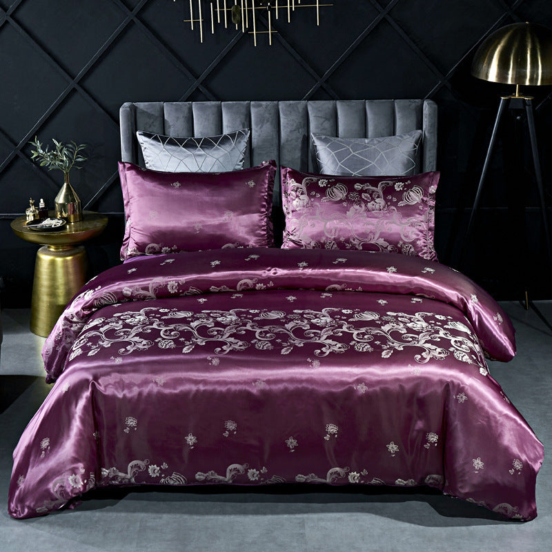 Jacquard duvet cover set