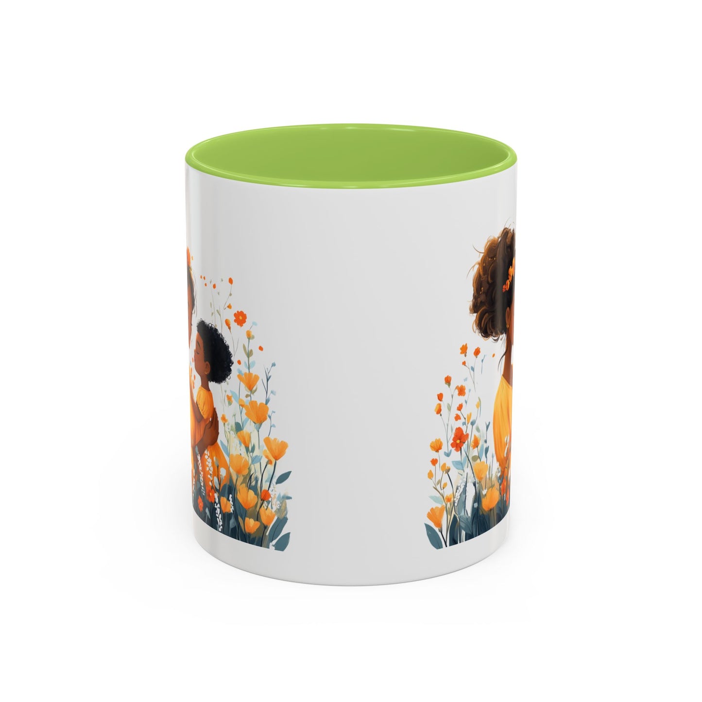 Blooming Love Mug: Floral Mom & Child Design, Perfect for Mothers Day, Family Gifts, Cozy Mornings, Tea Lovers, Coffee Time