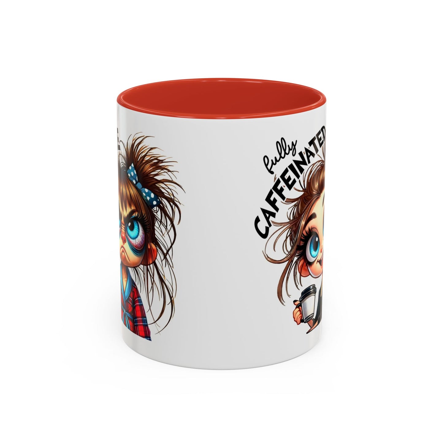 Cute Caffeinated Coffee Mug, Fun Gift for Coffee Lovers, Cute Mug for Home Office, Perfect for Birthdays, Holidays, Relaxation