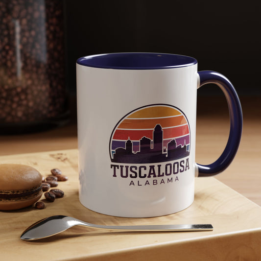 Tuscaloosa Sunset Coffee Mug, Accent Mug for Coffee Lovers, Souvenir Gift, Home Office Decor, Colorful Drinkware, Unique Alabama Gift