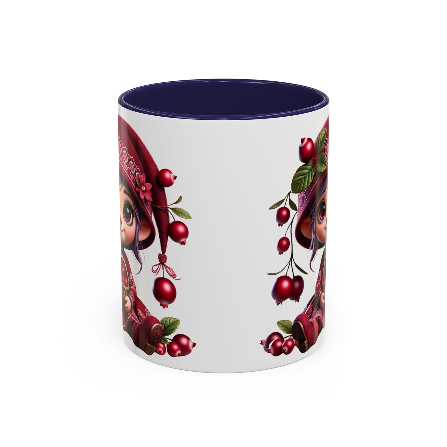 Cute Cherry Character Coffee Mug - 11oz & 15oz, Perfect for Cozy Mornings