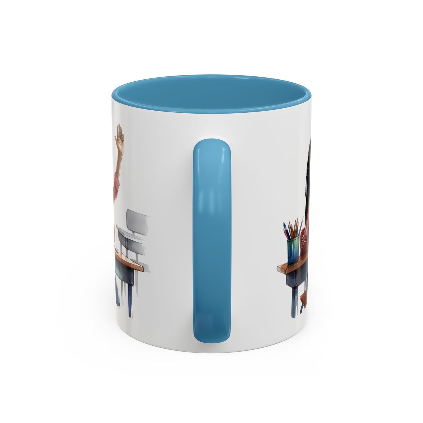 Cheerful Kids' Coffee Mug, Classroom Theme, Back to School Gift, Teacher Appreciation, Personalized Drinkware, Cute Art for Kids