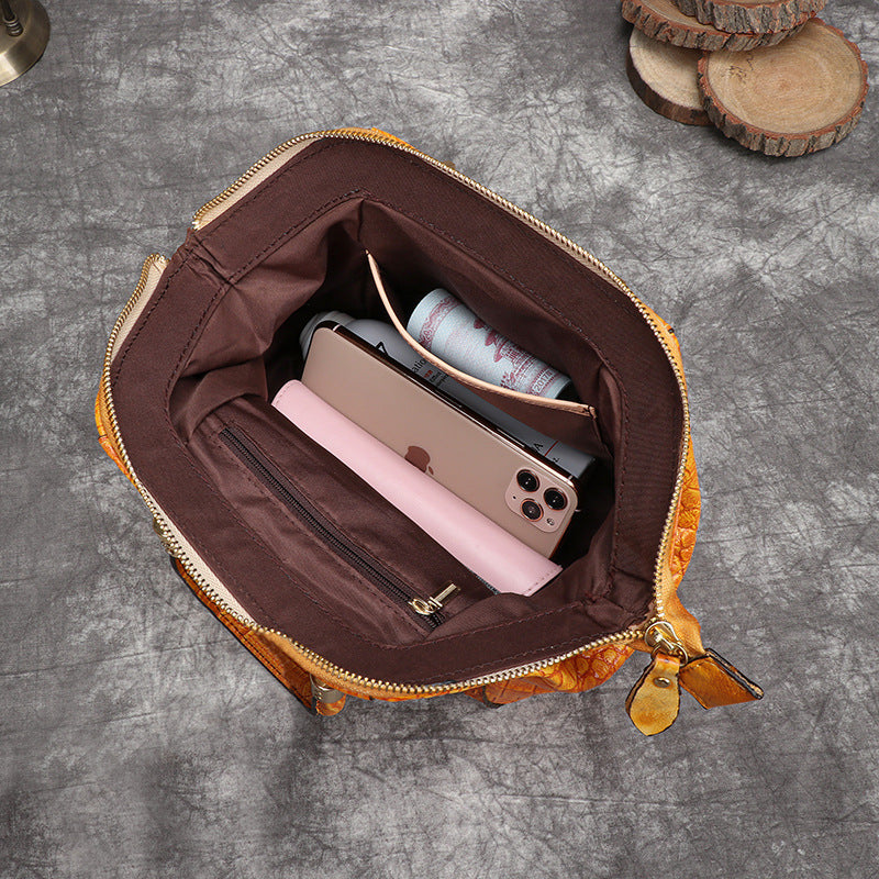 Handmade retro female bag leather crossbody bag