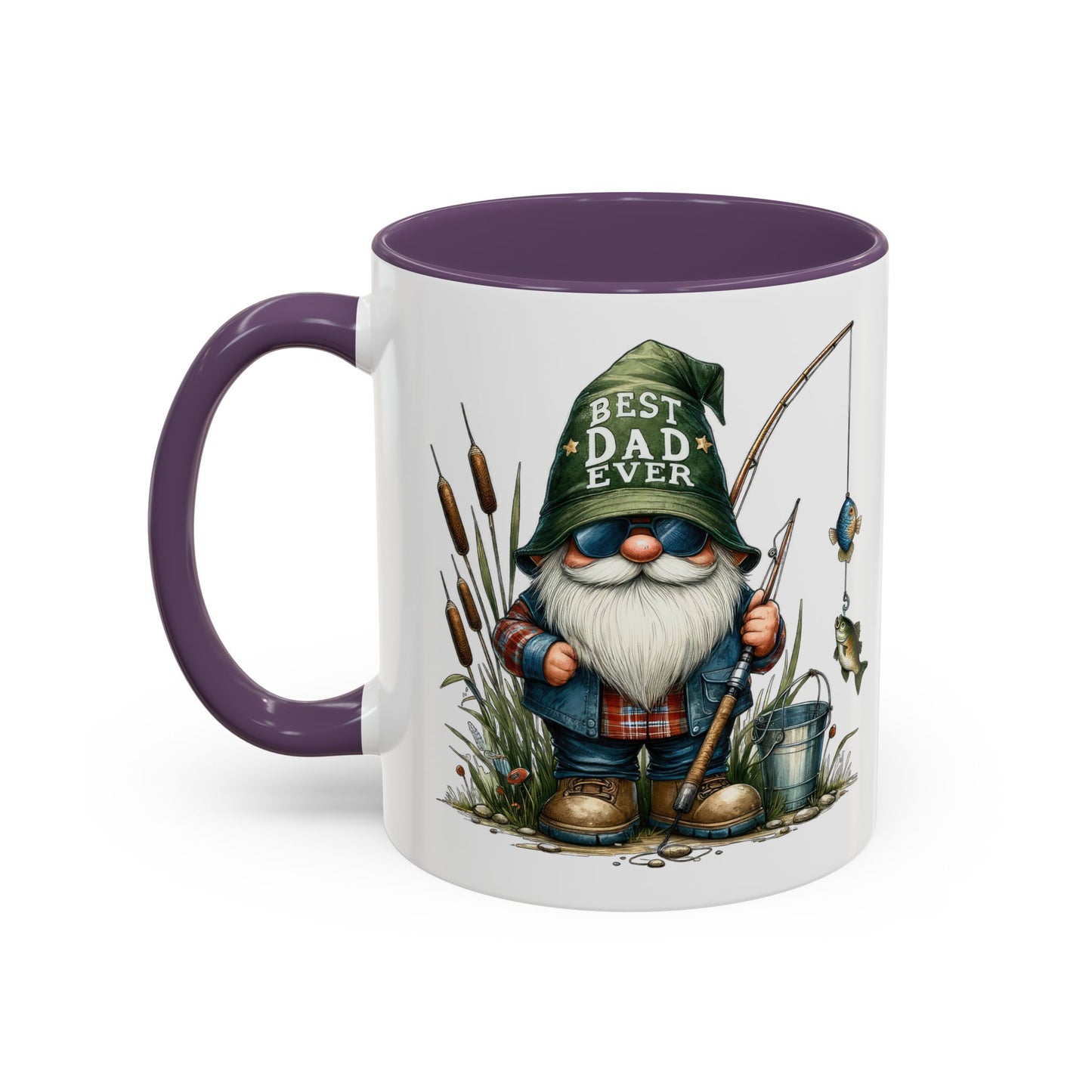 Fishing Gnome Mug – Best Dad Ever, Perfect Gift for Father's Day, Fisherman Coffee Cup, Unique Gifting for Dads, Fun Dad Mugs