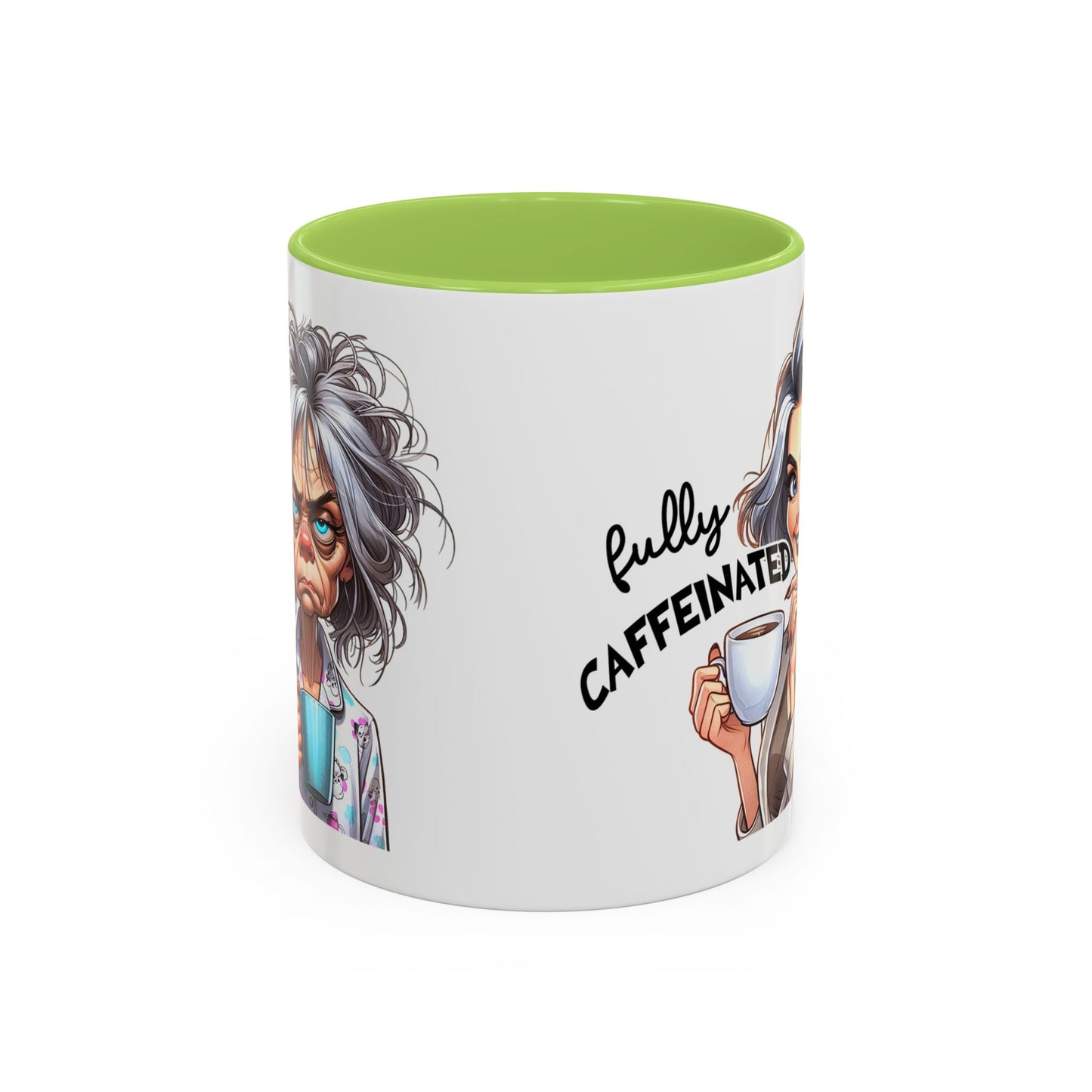 Fully Caffeinated Accent Mug - Fun Coffee Cup for Coffee Lovers, Unique Gift for Tea Drinkers, Funny Kitchen Decor, Motivational Mug, [...]