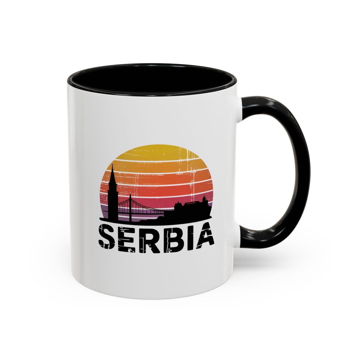 Serbia Sunset Accent Coffee Mug - Perfect for Travel Lovers, Gift for Friends or Family, Great for Home/Office Decor, Unique Souvenir